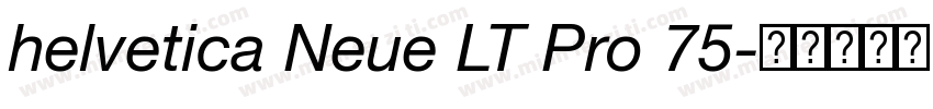 helvetica Neue LT Pro 75字体转换